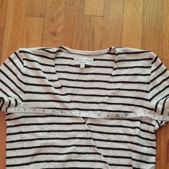 Madewell Stripped Wrap Tie Shirt - Picture 4 of 7